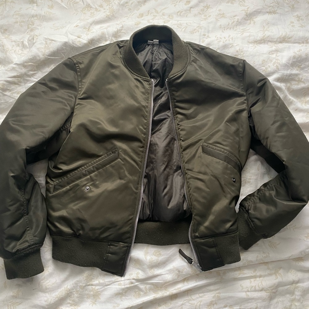 Olive Bomber Jacket